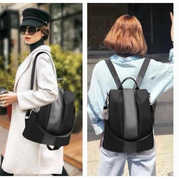 Pincnel  Backpack Purse Waterproof Nylon Anti-theft Rucksack Lightweight Size M - Picture 2 of 5